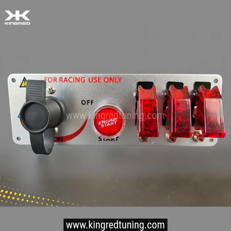 Panel de Control para Auto con Cortacorriente, Arrancador y 3 Botones